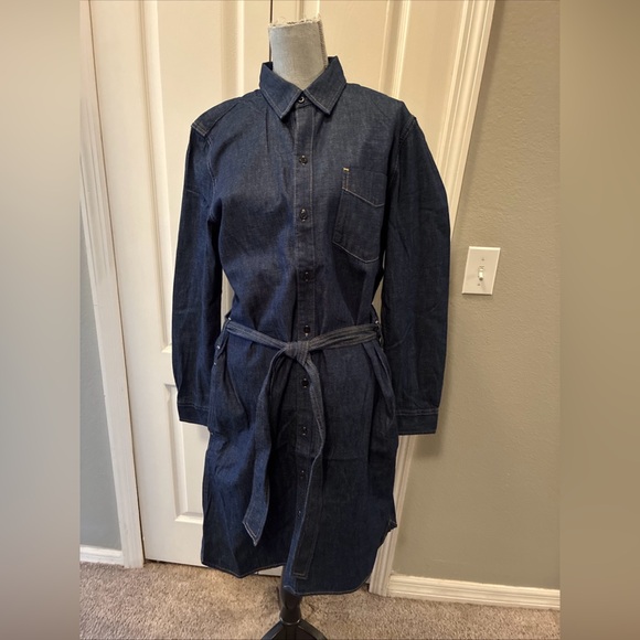 Lauren Ralph Lauren Dresses & Skirts - Lauren Ralph Lauren ladies belted denim shirt dress size XL